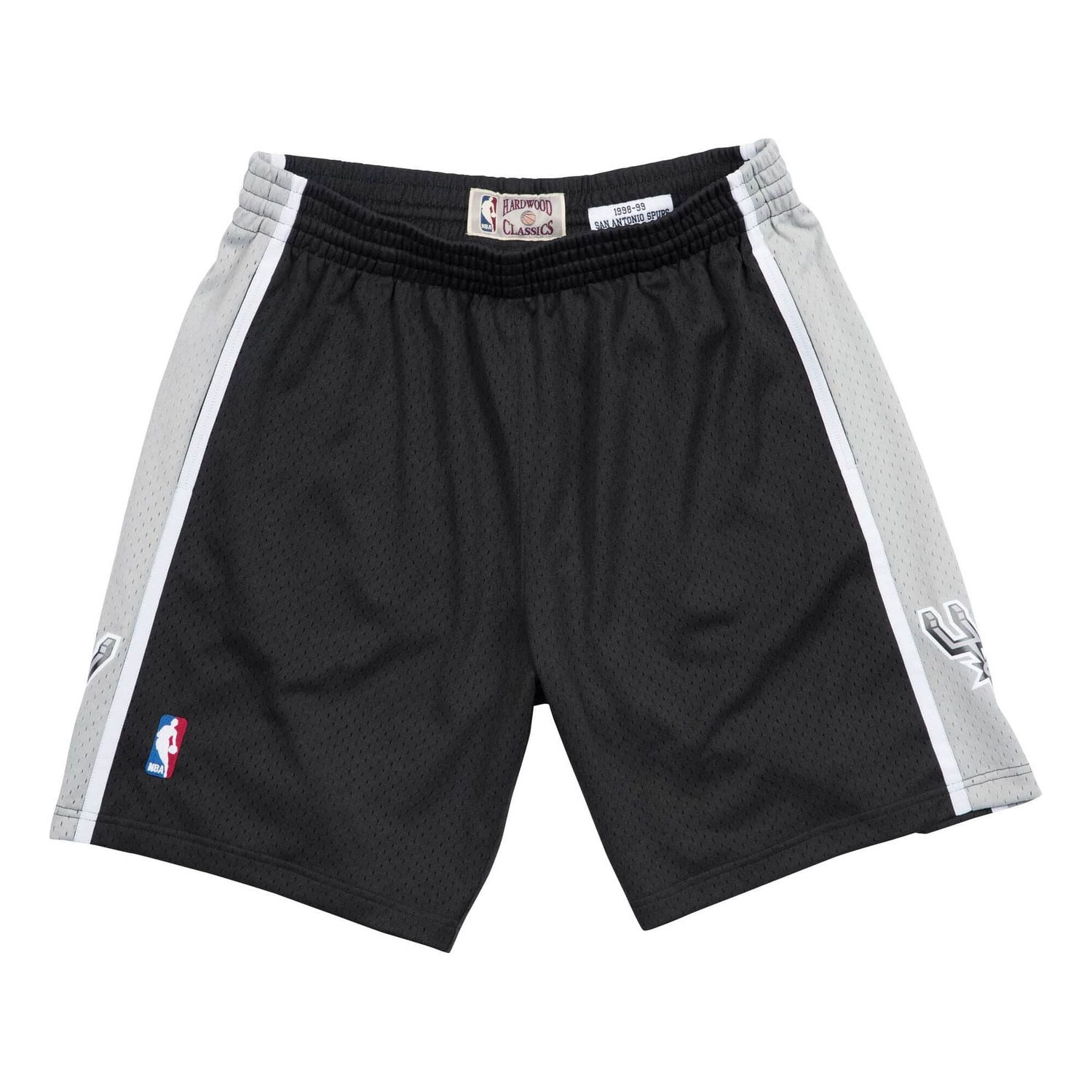 Kratke hlače Mitchell & Ness Mitchell & Ness Spurs 1998-99 Swingman Shorts Črna | SMSHGS18251-SASBLCK98, 0