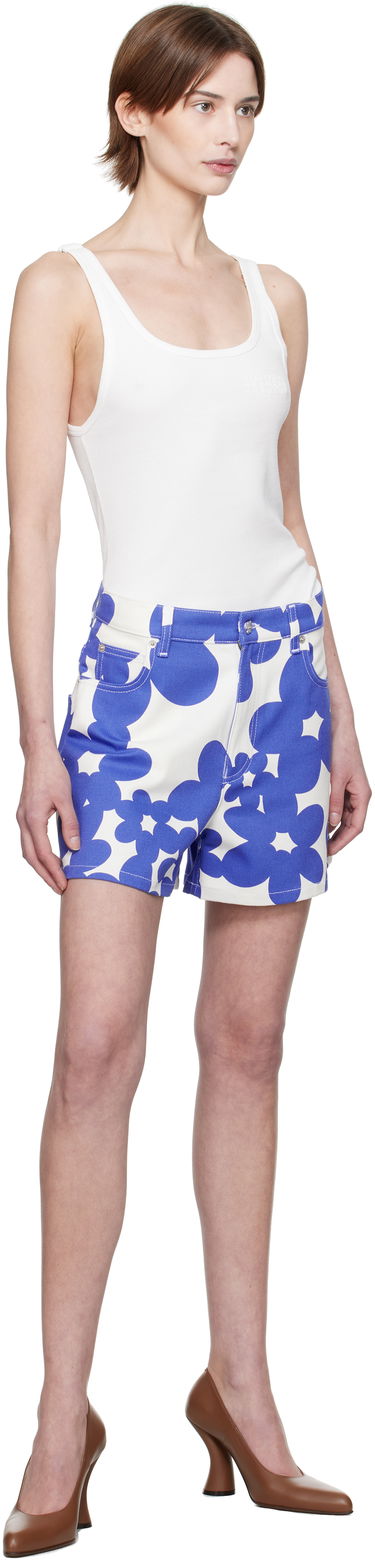 Kratke hlače Marni Marni Dillies Print Shorts Modra | PAMA0543S0 UTC462, 3