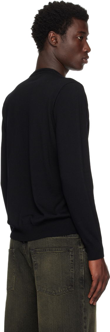Pulover Stone Island Stone Island Light RWS Geelong Wool Sweatshirt Črna | K2S15 5100071 S00C4, 2