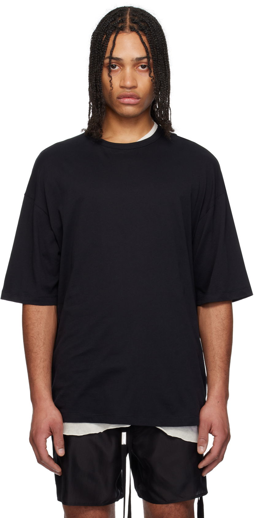 Majica Ann Demeulemeester Ann Demeulemeester Dieter 'Sunset Bleeding' High-Comfort T-Shirt Črna | 2510-M-JTS06-39-FA206-099