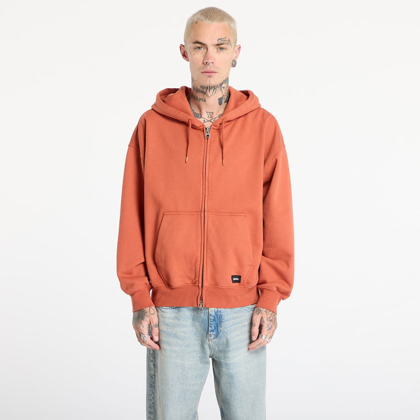 Pulover Vans Sweatshirt LX Zip Hoodie Oranžna | VN000P98Y7X1