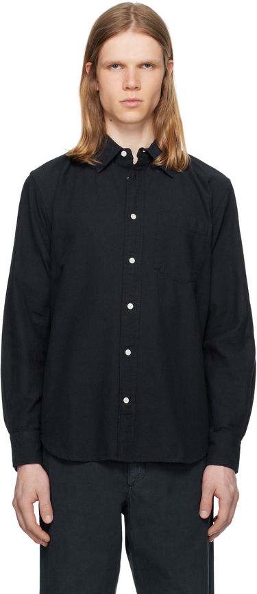 Srajce NORSE PROJECTS Norse Projects Algot Relaxed Cotton Linen Shirt Črna | N40-0832, 0