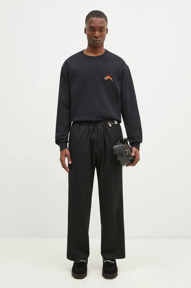 Hlače Aries Tailored Slacker Wool-Blend Trousers Črna | AR3020002, 4