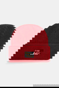 Ribbed Knit Beanie with High Cascades Patch