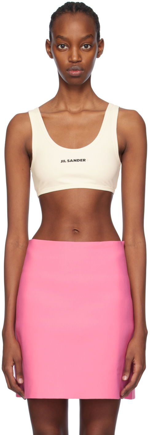 Majica brez rokavov Jil Sander Cropped Tank Top Bela | J40BR0004_J20011