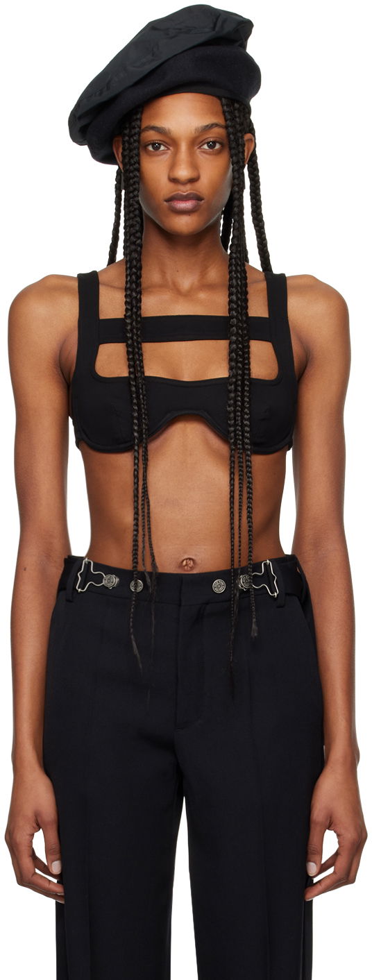 Modrček Jean Paul Gaultier Gaultier Harness Bra Črna | 24/25-F-SG030-J053-00