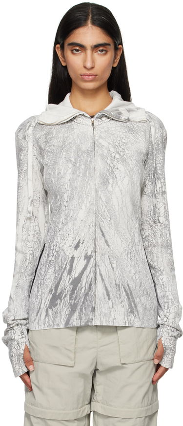 Pulover Acne Studios Acne Studios Dyed Zip-Up Hoodie Siva | BI0203-, 0