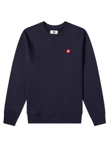Pleteni pulover WOOD WOOD Tye Crewneck Mornarica | 10005601-2424-7000
