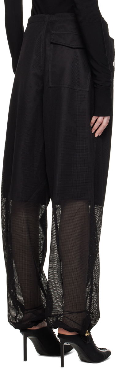 Hlače Dion Lee Grid Mesh Panel Trousers Črna | C2155P23, 2