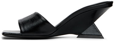 Modni dodatki The Attico Attico Cheope Wedge Mules Črna | 248WS605 L070, 2