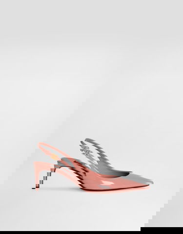 Modni dodatki Dolce & Gabbana Dolce & Gabbana Polished Calfskin Slingbacks Roza | CG0805A103780405, 0