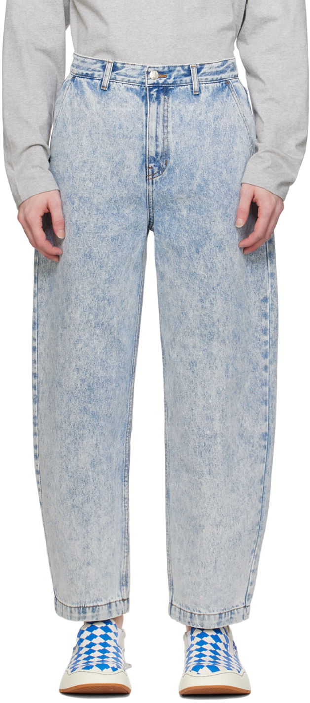 Kavbojke ADER ERROR Significant Tag Loose-Fit Jeans Modra | BMSGFYJE0103SB, 0