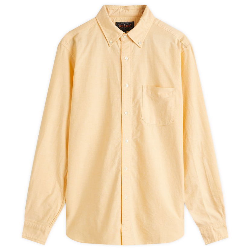 Srajce BEAMS Beams Plus Button Down Oxford Shirt, Size Medium Rumena | 3811-0011-139-55