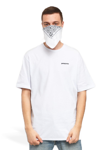 Majica Patagonia P6 Logo Responsibili Tee Bela | 38504 WHI