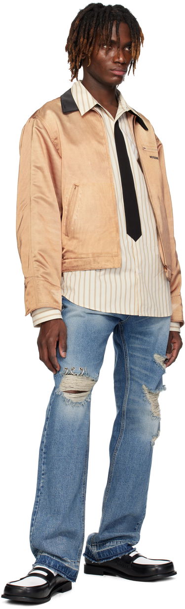 Bomber jakna We11done We11done Printed Work Jacket Rjava | WD-JK0-25-038-M-BG, 3