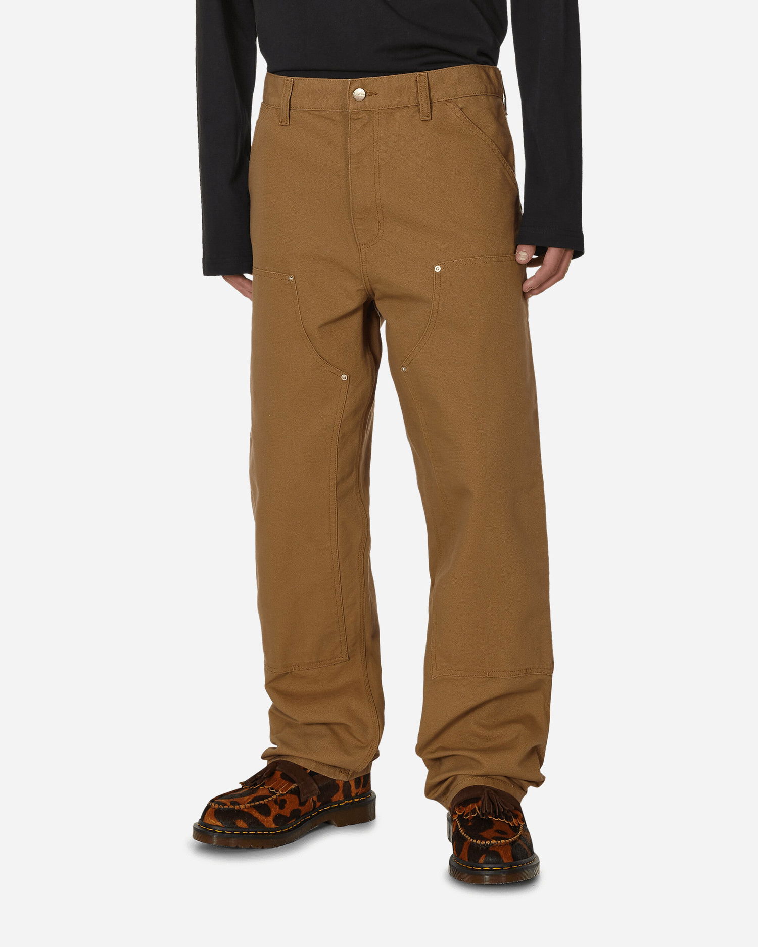 Hlače in kavbojke Carhartt WIP Double Knee Pants Rjava | I031501 HZ02, 1