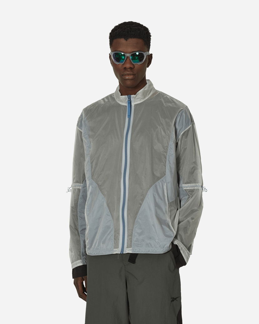 Jakna Reebok See Through Jacket Crystal Blue Siva | RMEA006C99FAB001