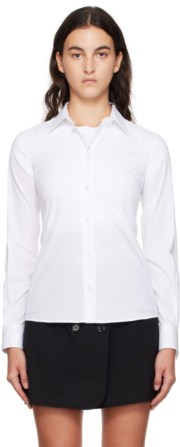 Srajce Dolce & Gabbana White Spread Collar Shirt Bela | F5G19T FUEEE