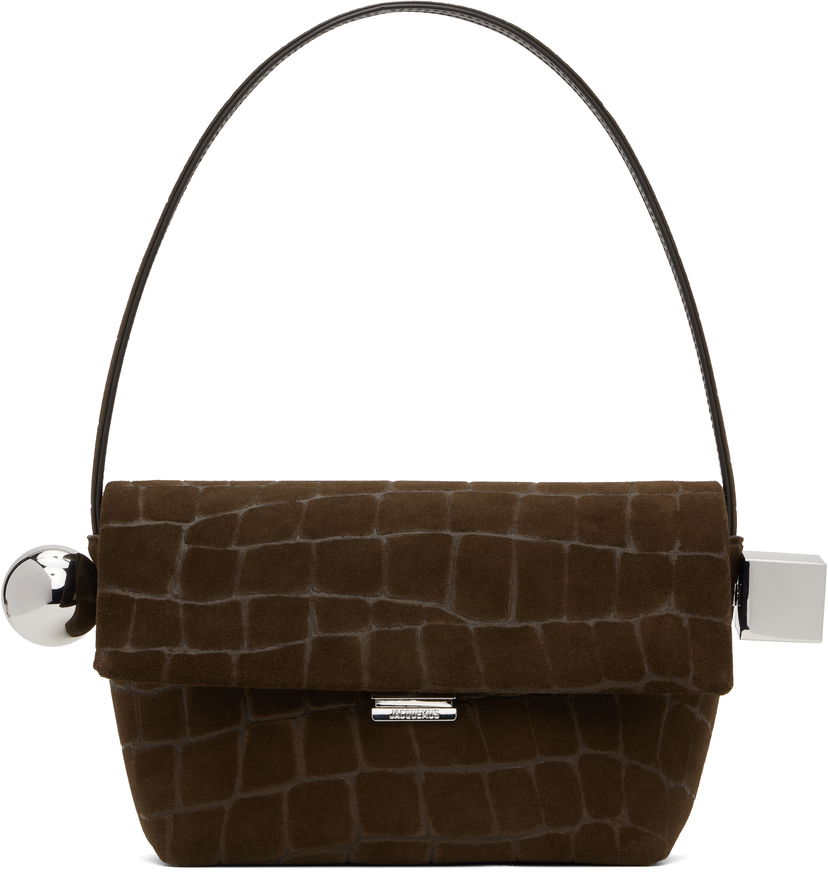 Torbica Jacquemus Jacquemus 'The Rond Carré' Shoulder Bag Rjava | 25E243BA383-3243