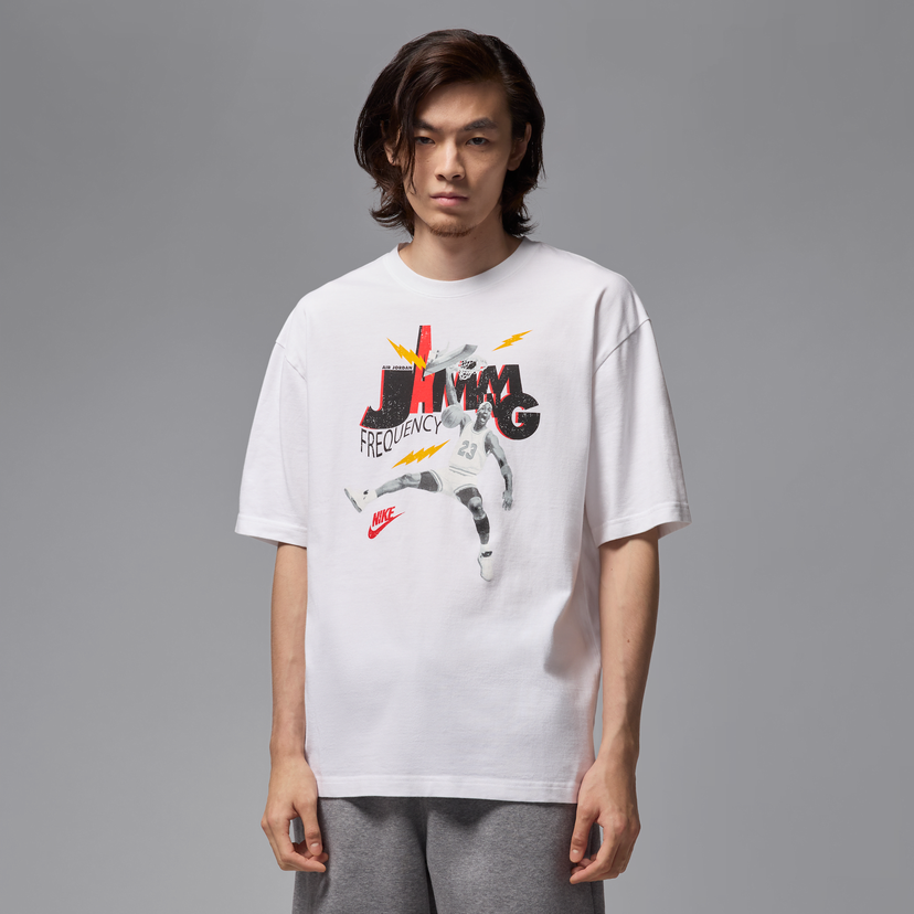 Majica Jordan Jordan Brand Jamming Frequency T-Shirt Bela | HJ2929-100