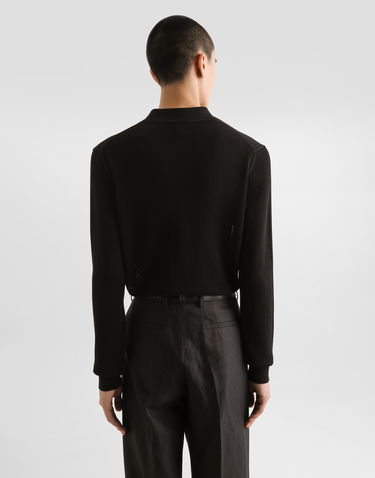 Pleteni pulover Dolce & Gabbana Dolce & Gabbana Knitted Cardigan Črna | GXVB3TJBCFON0000, 2