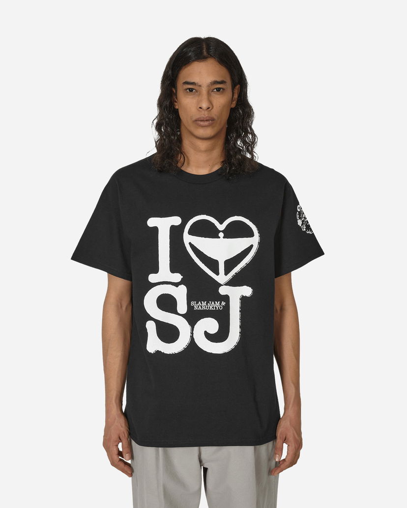 Majica Slam Jam Graphic Print Cotton T-Shirt Črna | NKSJANNIVTEE 001