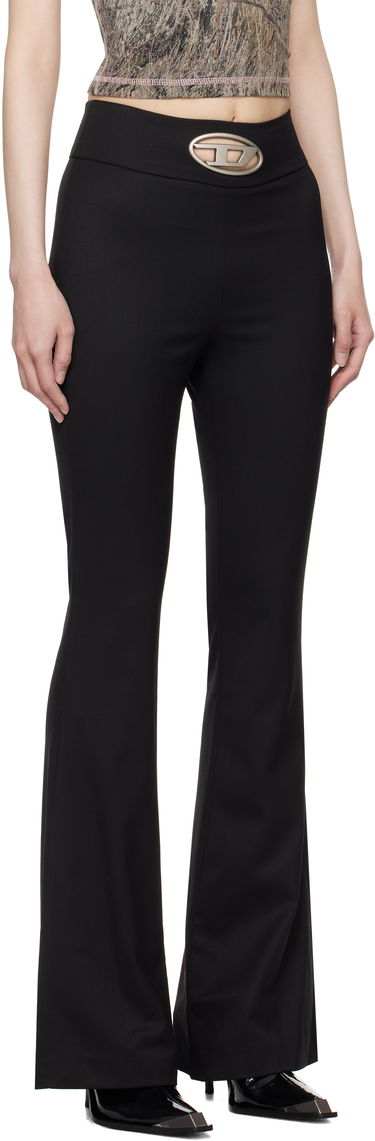 Hlače Diesel Black P-Erseus Flare Trousers Črna | A14390 0PHAL, 1