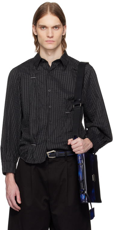 Srajce ADER ERROR ADER error Pinstriped Shirt Črna | BO01SSSH0105BK, 0