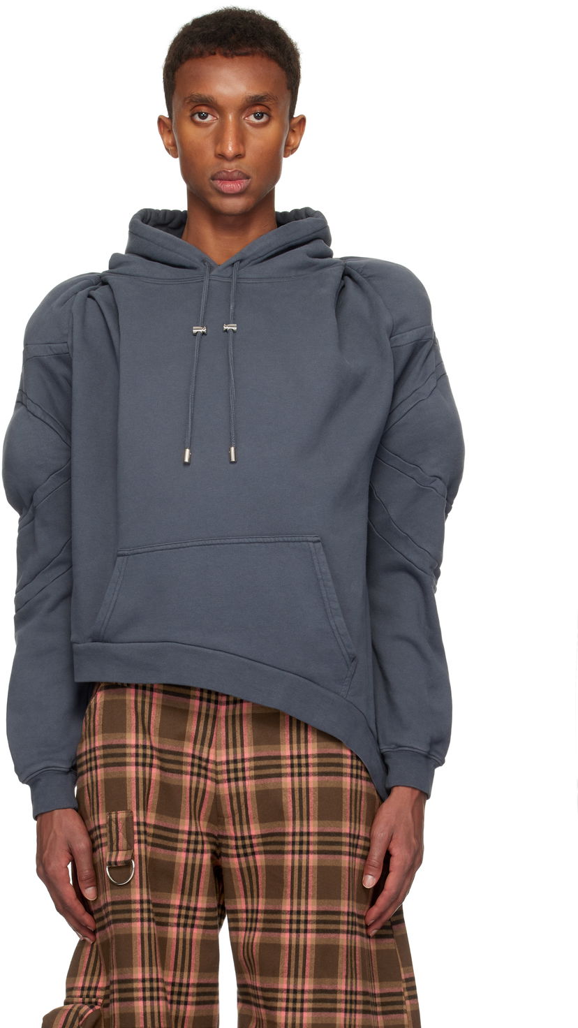 Pulover Collina Strada Collina Strada 'CS Gym' Muscle Wave Hoodie Siva | XX8008