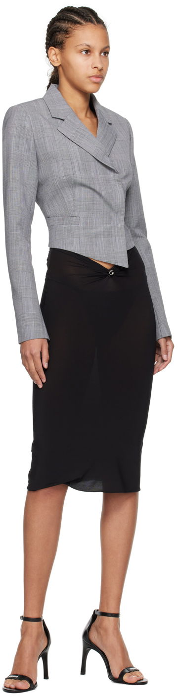 Krila Coperni Coperni Midi Triangle Skirt Črna | COPJ55568, 3