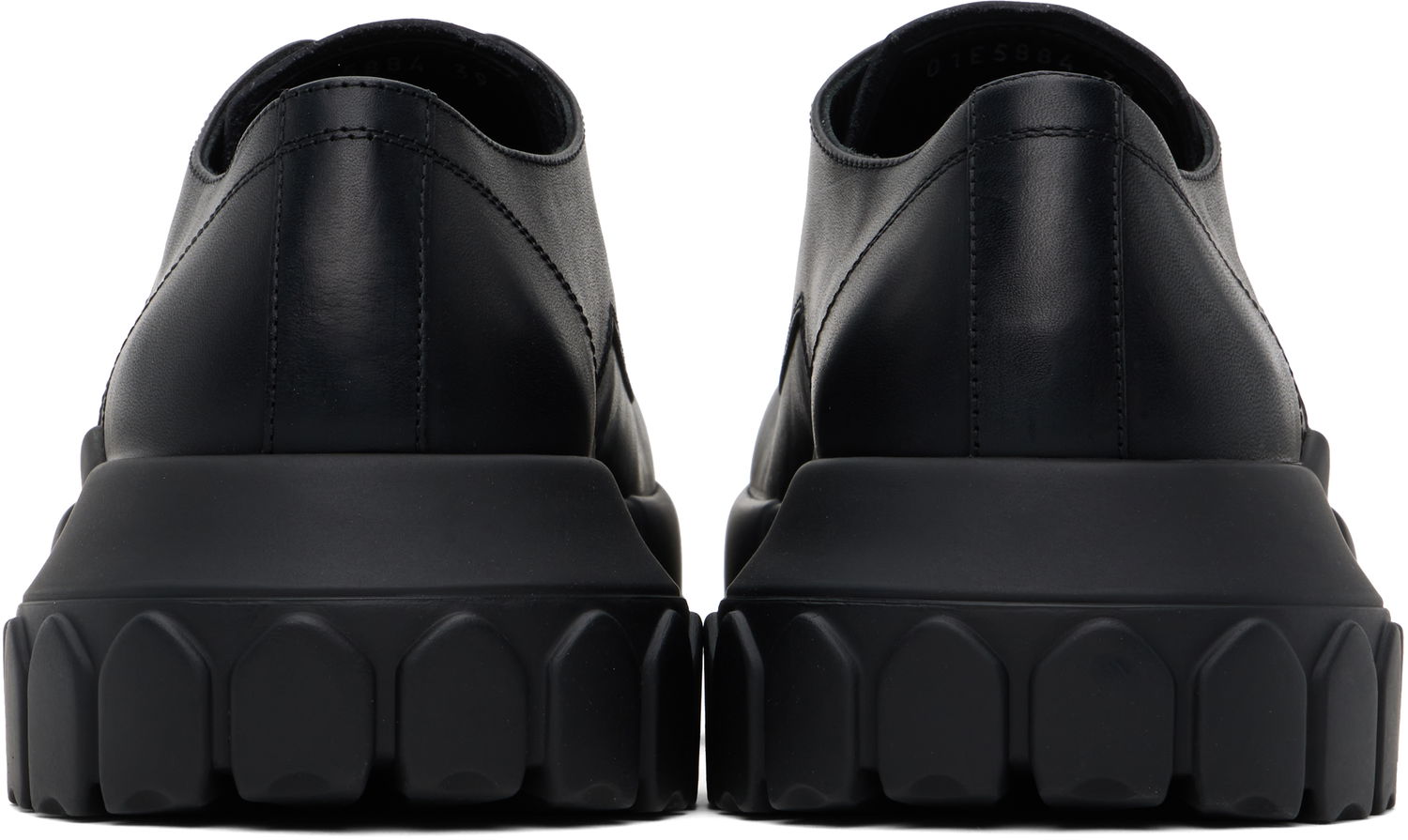 Superge in čevlji Rick Owens Rick Owens Hollywood Bozo Tractor Derbys Črna | RU01E5884 LGE, 1
