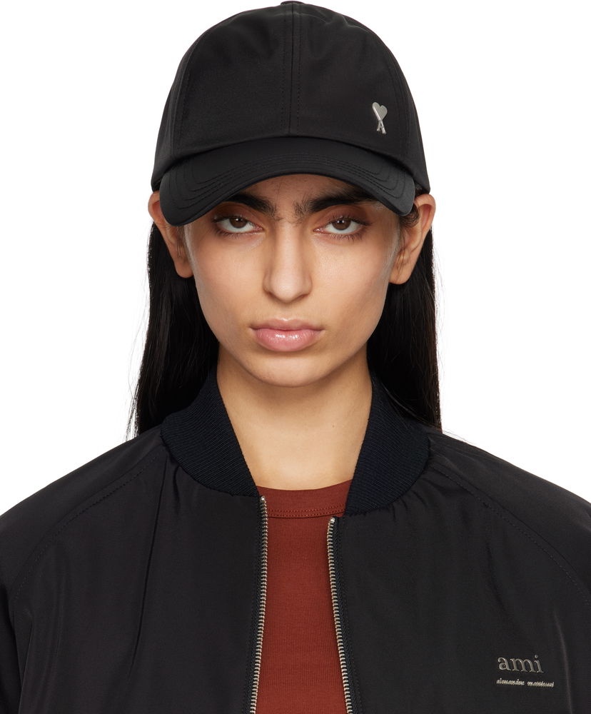 Kapa AMI AMI De Coeur Stud Twill Cap Črna | UCP023.PA0007