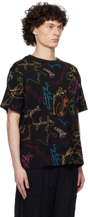 Majica Bode Bode Signature Scrawl Boxy T-Shirt Črna | MRS25CS050, 1