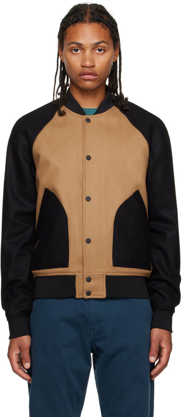 Bomber jakna Paul Smith PS Paul Smith Varsity Bomber Jacket Črna | M2R-192XM-L21059-64