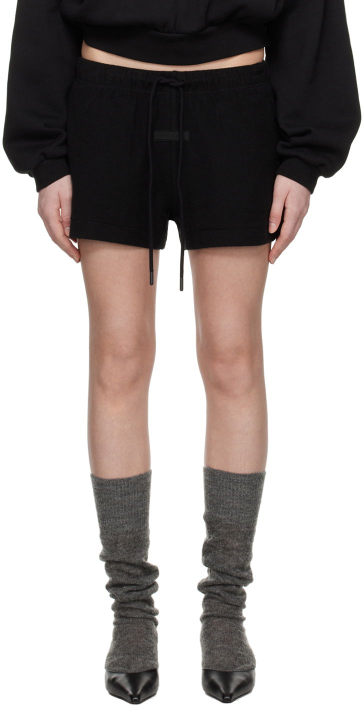 Kratke hlače Fear of God ESSENTIALS Patch Shorts Črna | 160SP245304FW