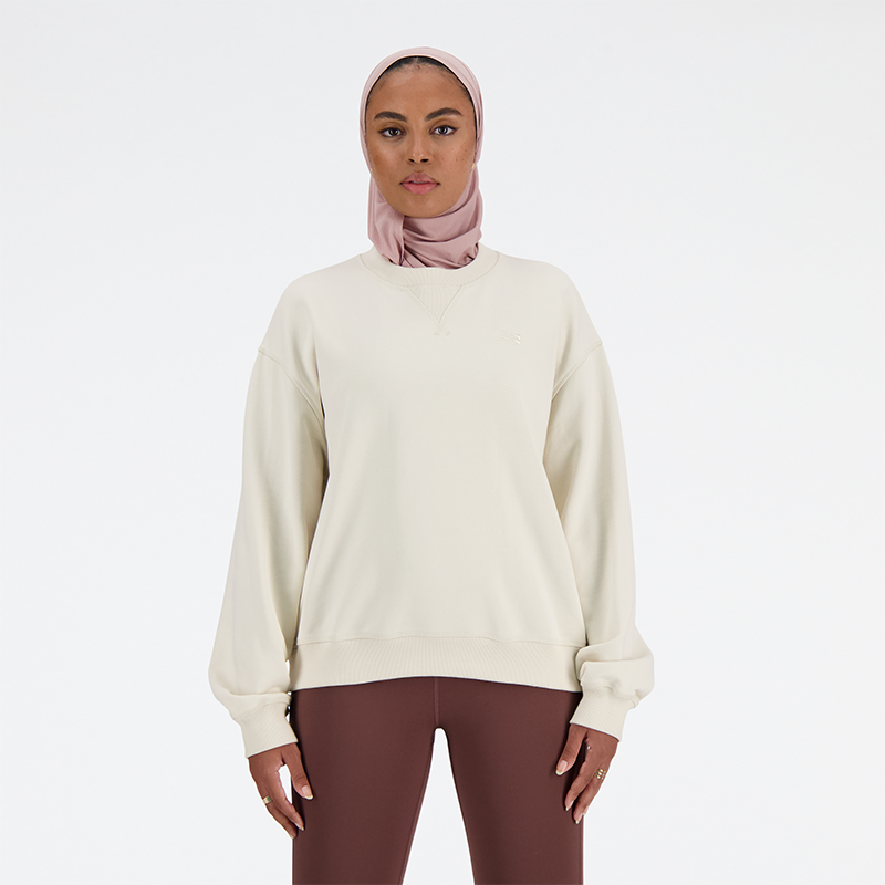 Pulover New Balance hoodie Bež | WT41500LIN