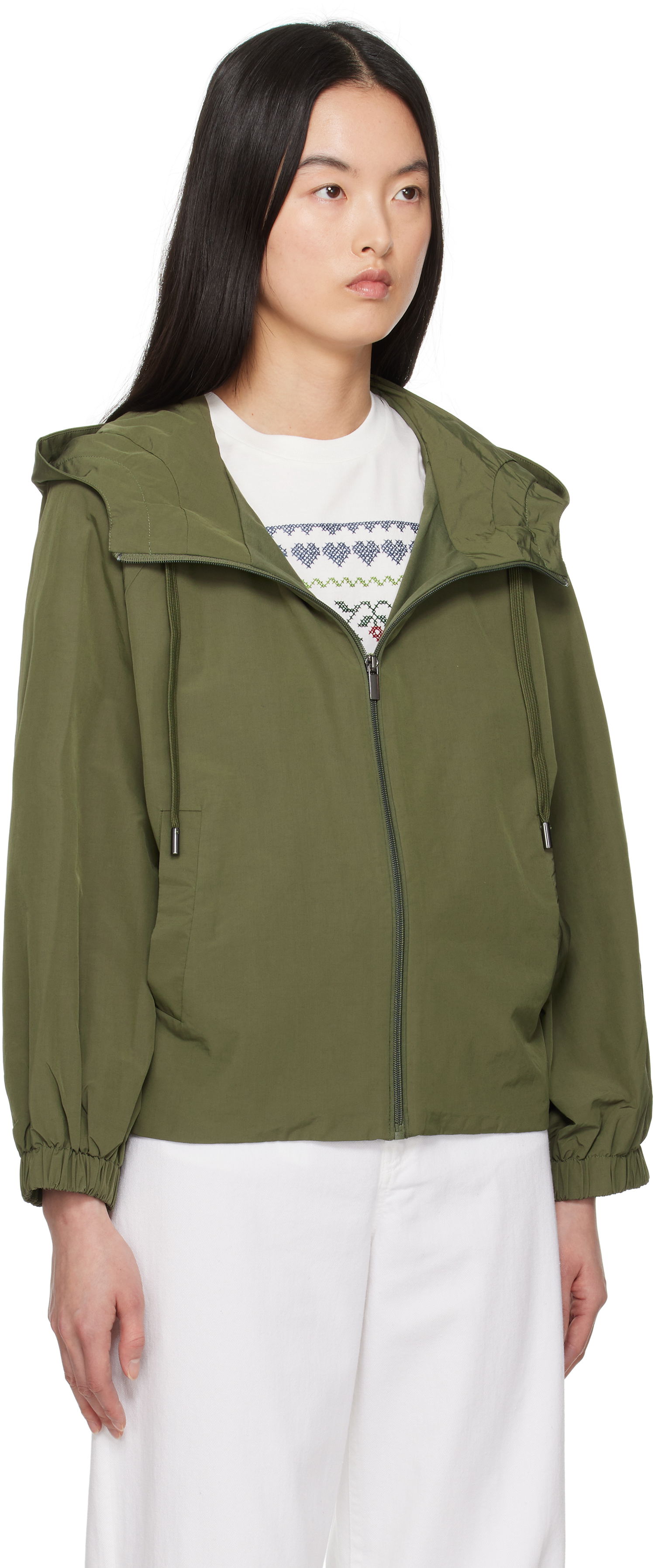 Vetrovka Max Mara Weekend Max Mara Elis Hooded Jacket Zelena | 2515021061600, 1