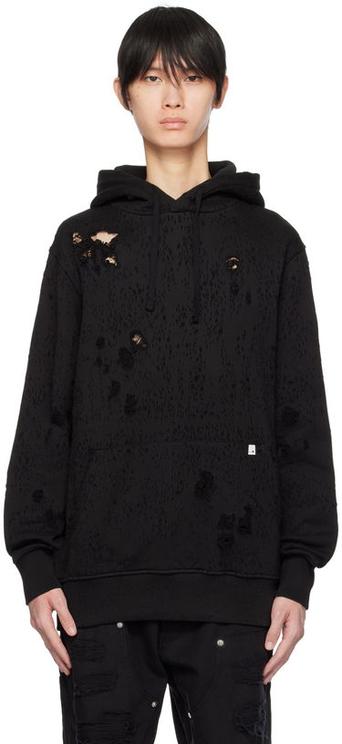 Pulover 1017 ALYX 9SM Destroyed Hoodie Črna | AAUSW0221FA01, 0