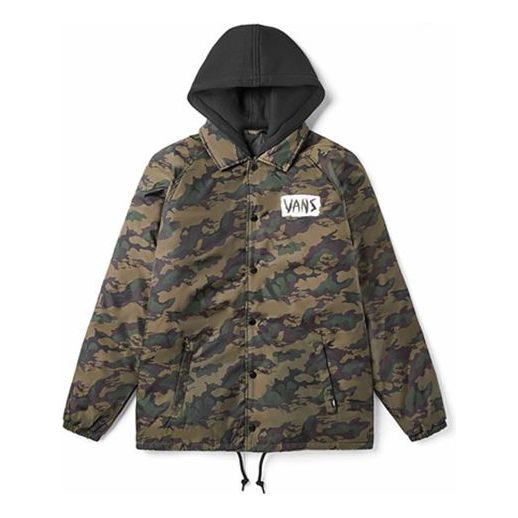 Vetrovka Vans Vans Camouflage Jacket Zelena | VN0A4BQ3T88