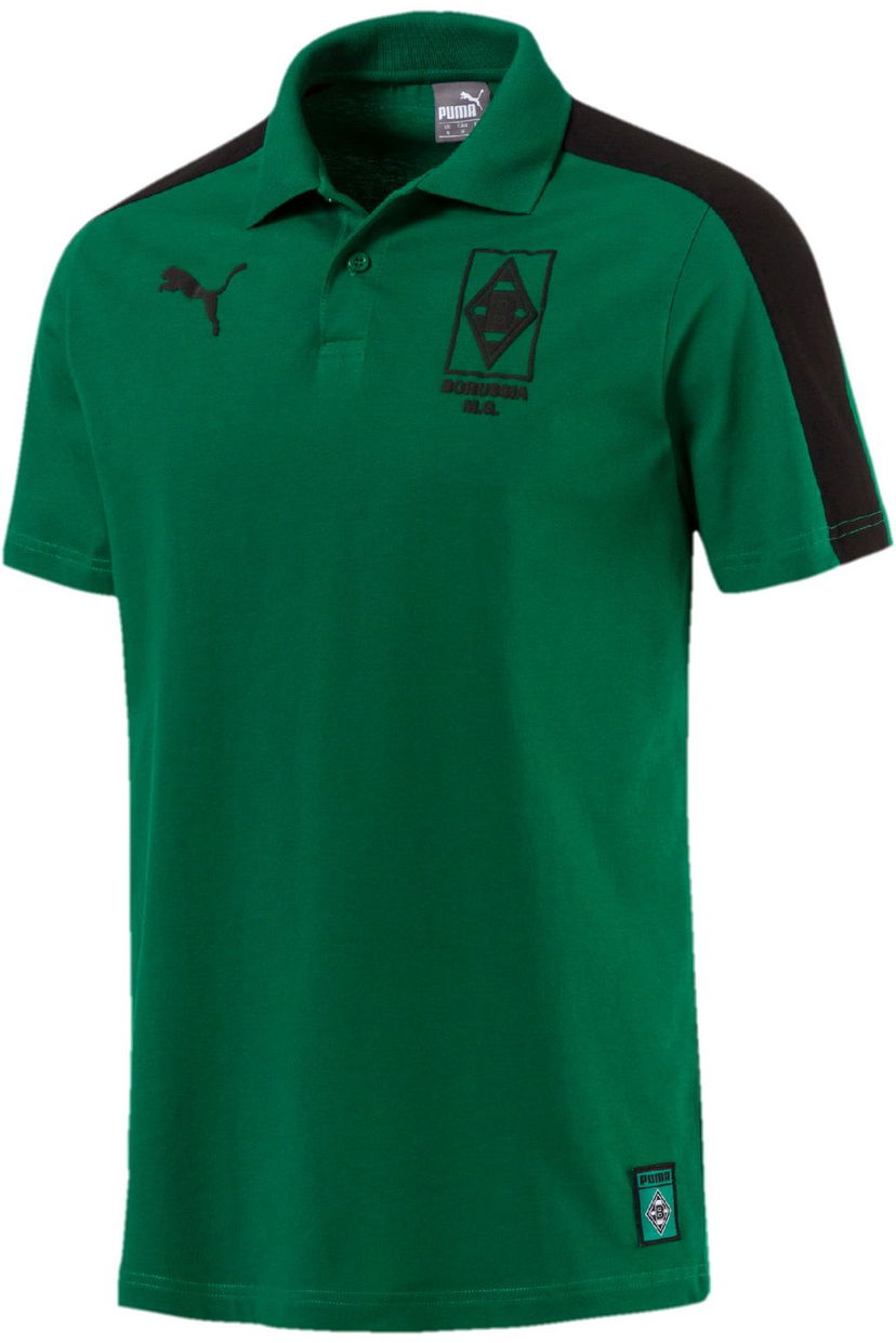 Polo majica Puma Green Colorblock T7 Polo Shirt Zelena | 754170-002