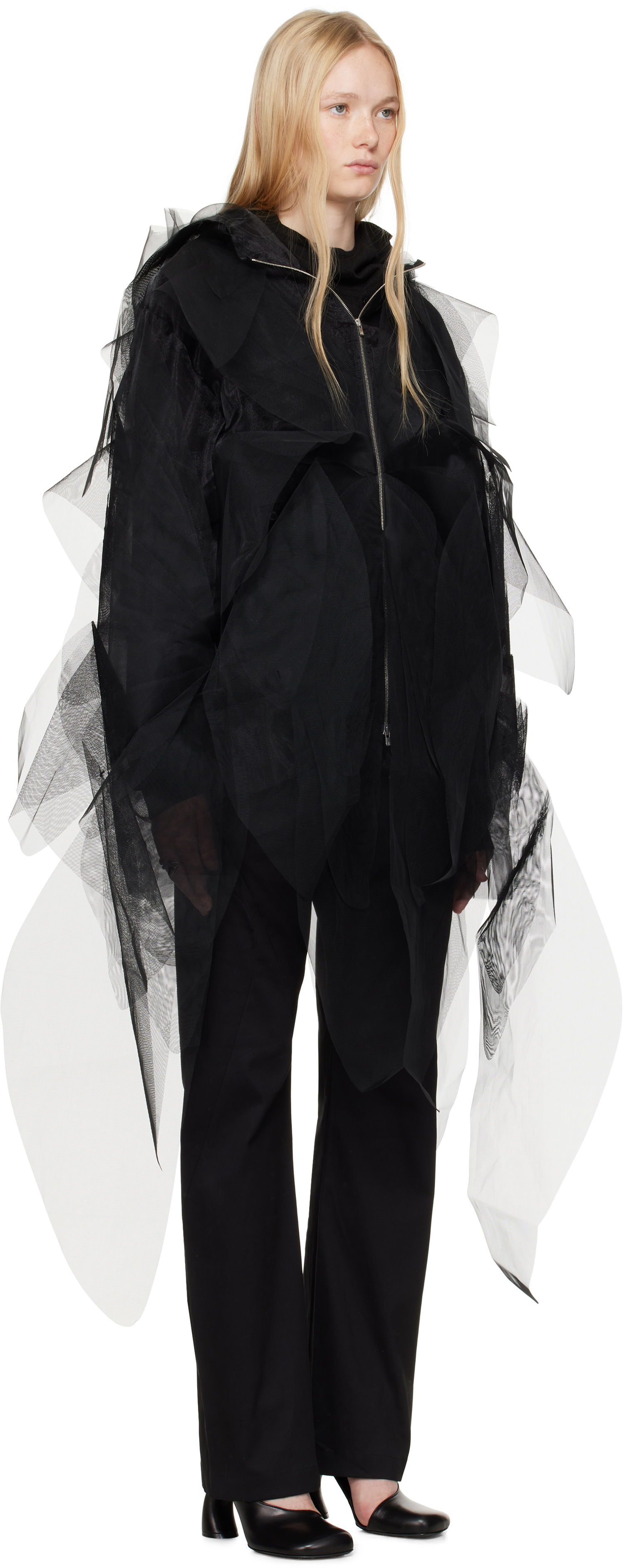 Plašči Post Archive Faction (PAF) 8.0 Left Technical Tulle Jacket by Post Archive Faction (PAF) Črna | 8.0 OTL-B, 1