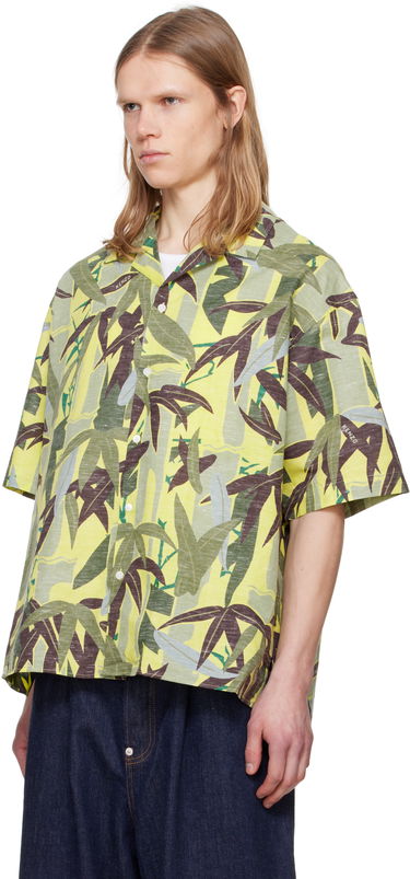 Srajce KENZO Kenzo Paris 'Chiku-Rin Camo' Short Sleeve Shirt Rumena | FF55CH1309P1, 3