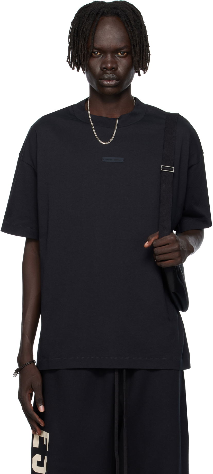 Majica Fear of God Fear of God ESSENTIALS Classic Fit T-shirt Črna | 125SP254190F