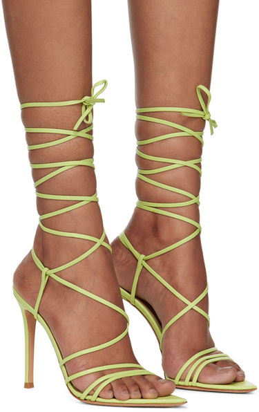 Modni dodatki Gianvito Rossi Gianvito Rossi Wrap Tie-Up Heels Zelena | G32323.15RIC.NAP, 3