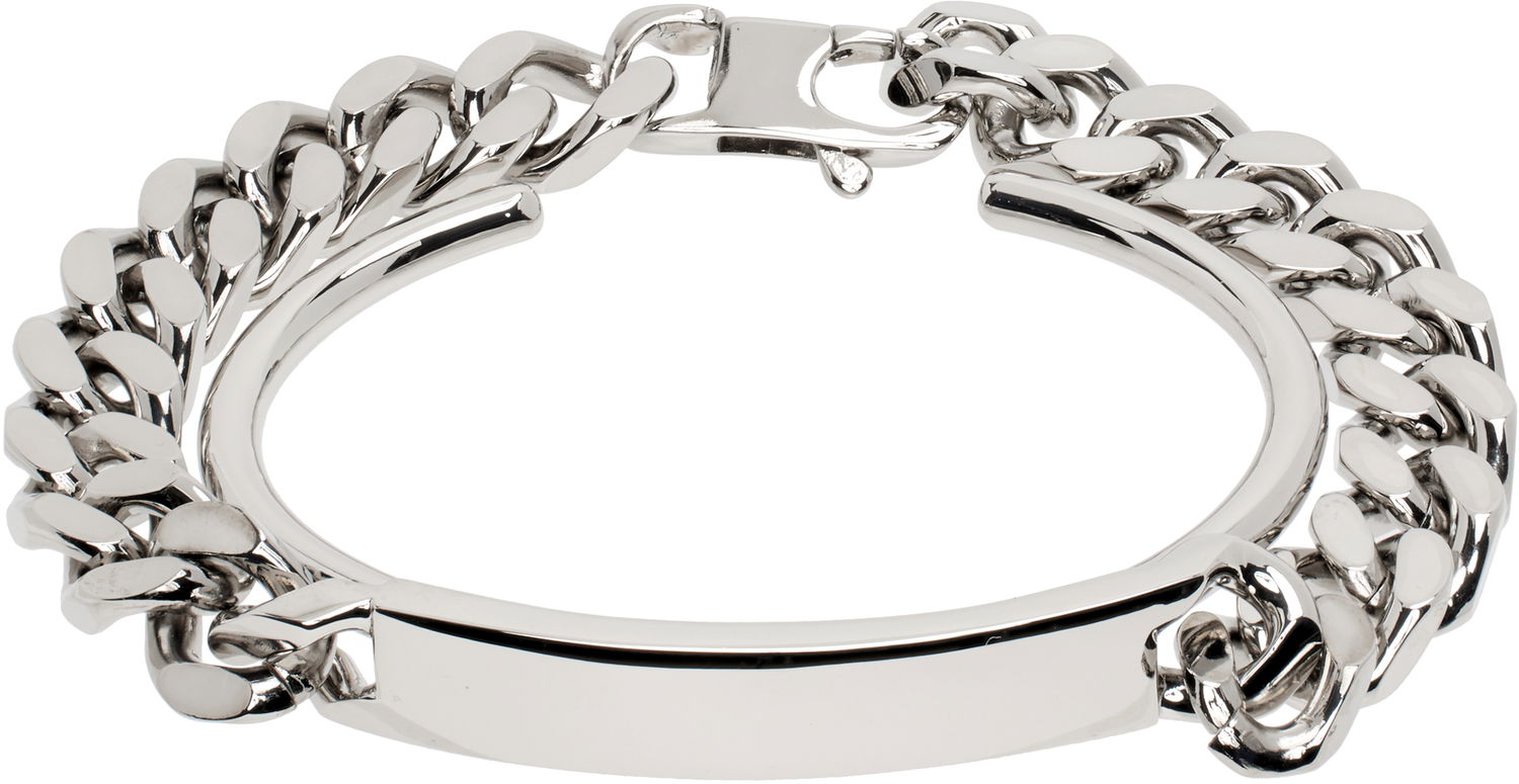 Zapestnica Maison Margiela MM6 Maison Margiela ID Tiered Chain Bracelet Kovinski | SM6UY0098 P8371, 0