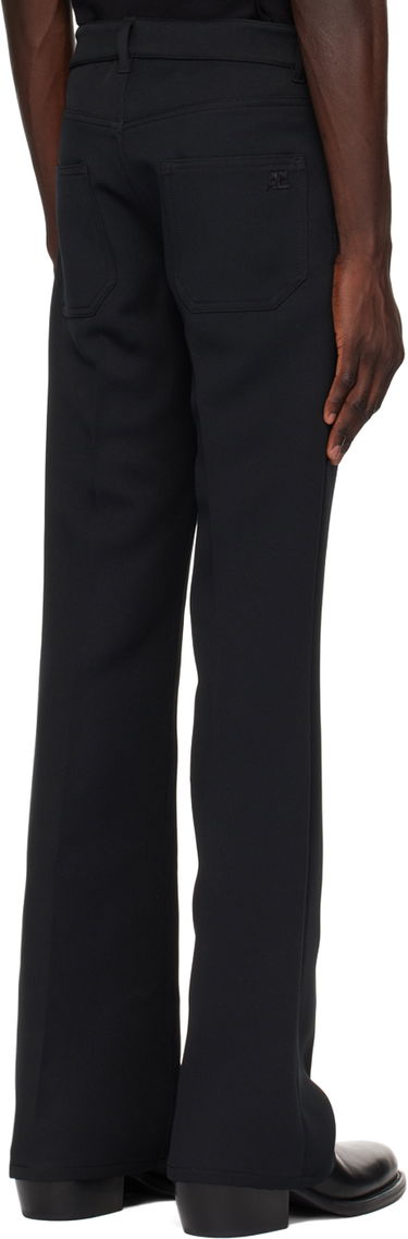 Hlače Courrèges Signature 70's Bootcut Trousers Črna | VESCPA021PL0007, 2