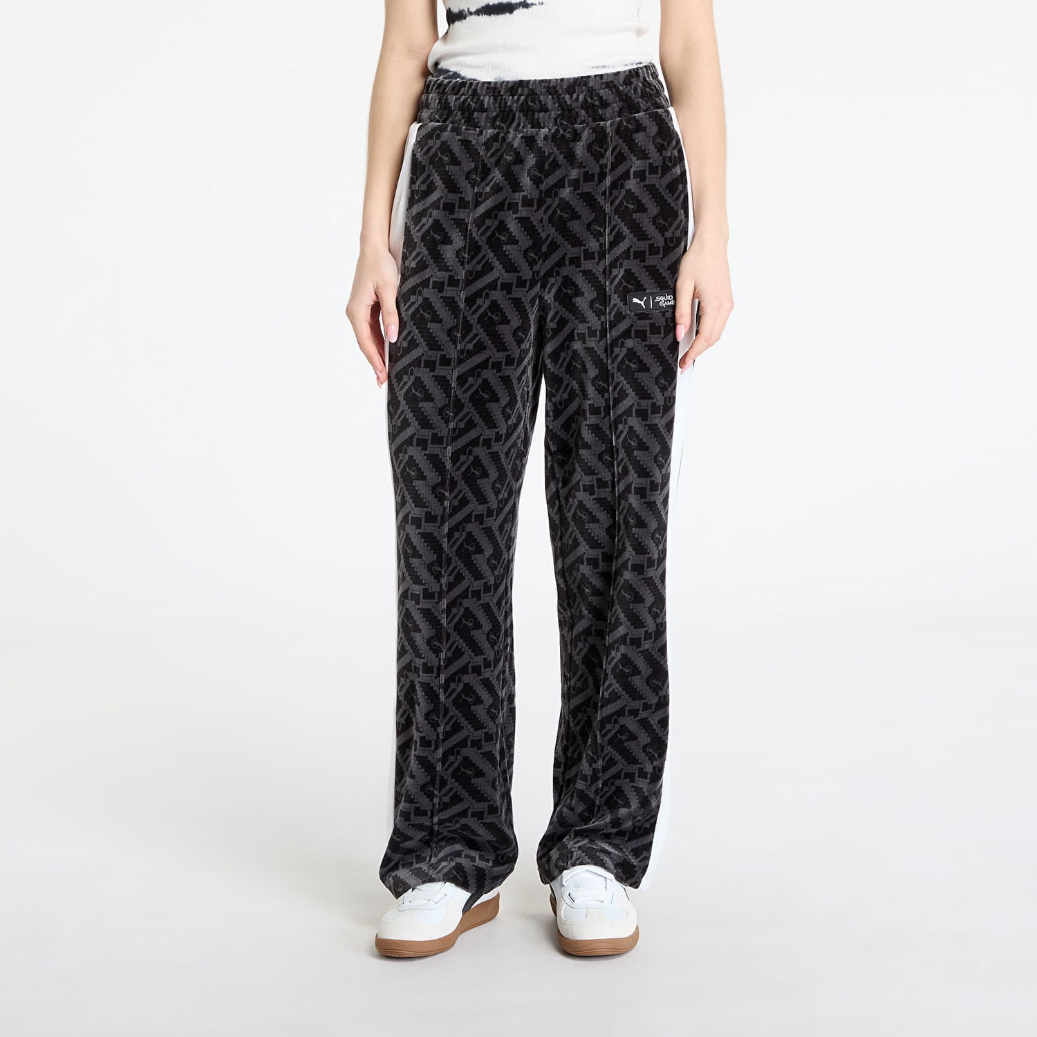 Hlače Puma Squid Game x T7 Iconic Straight Track Pants Črna | 62743301, 0
