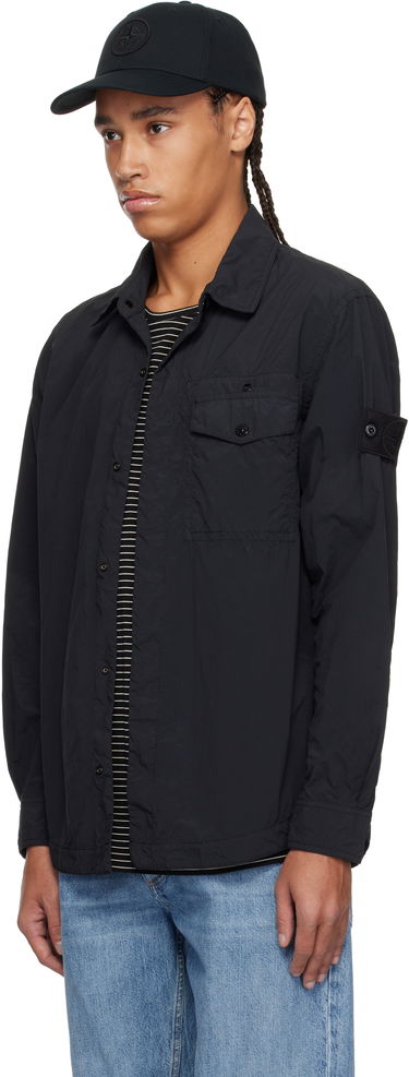 Srajce Stone Island Stone Island Nylon Overshirt Črna | K1S15 1100003 S00F6, 3