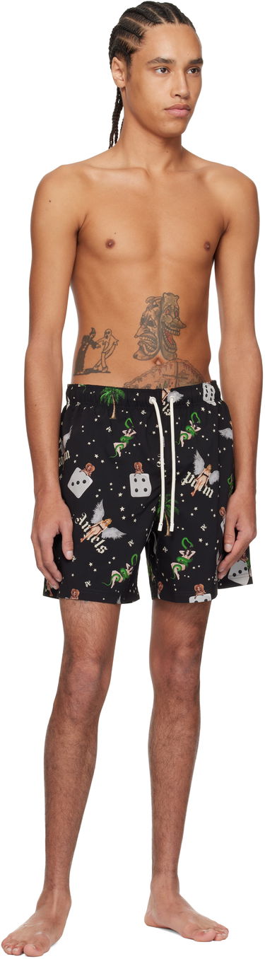 Kopalke Palm Angels Palm Angels Pin Up Print Swim Shorts Črna | PMFD012S25FAB0051084, 3