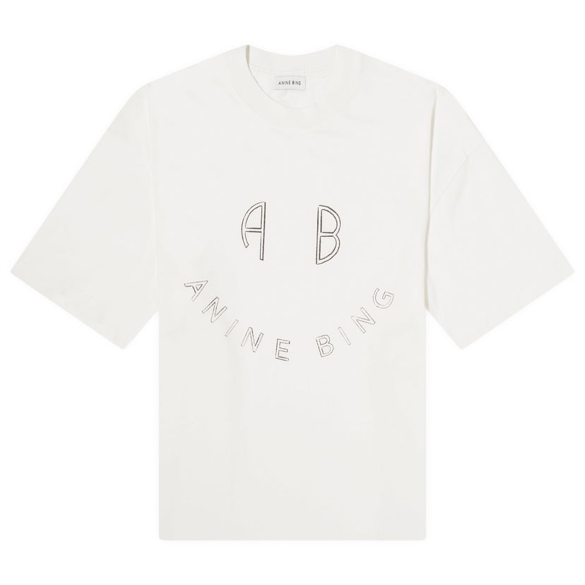 Majica Anine Bing Kent Ivory T-Shirt X-Small Bela | A-08-2427-150
